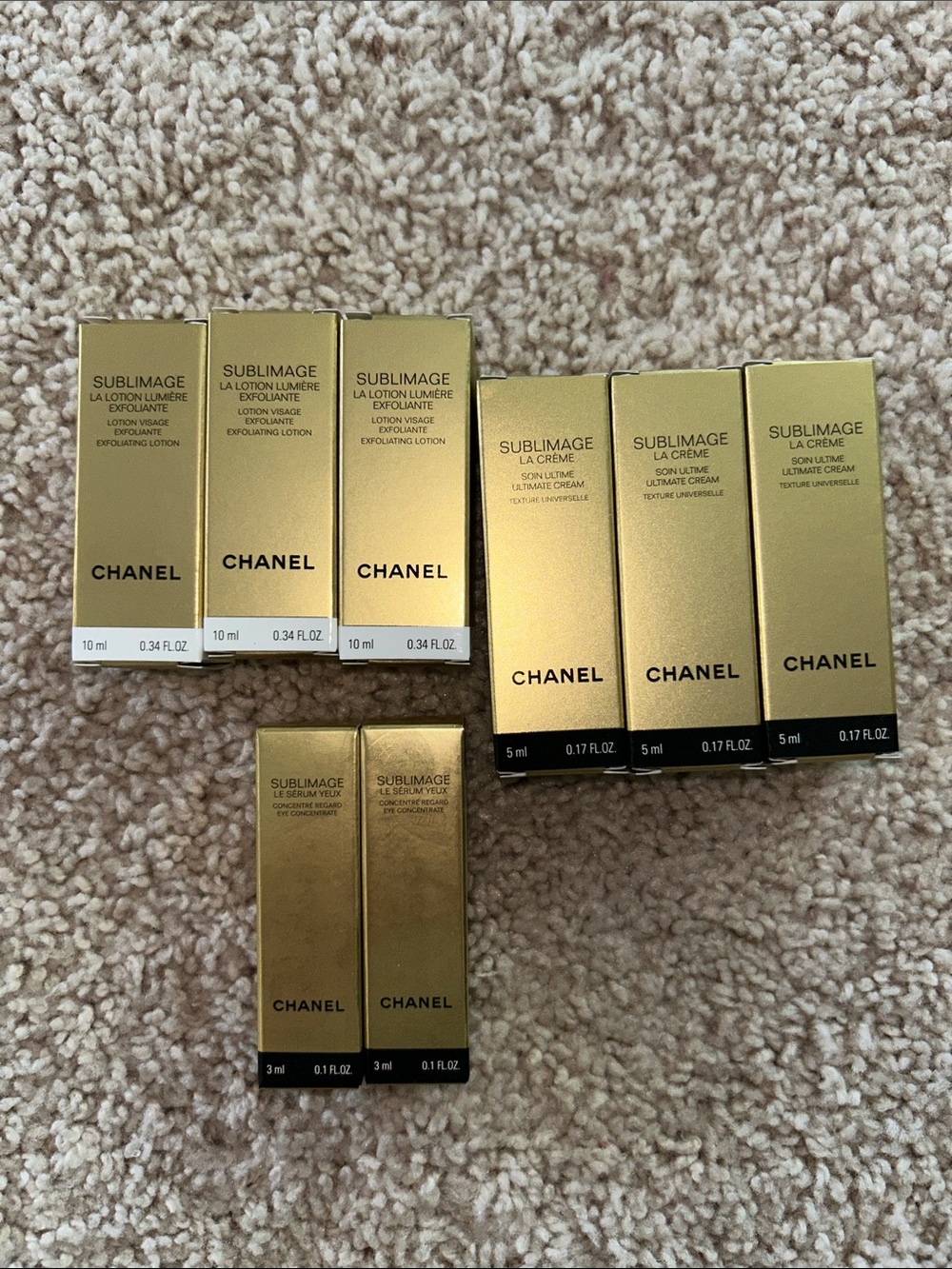 Chanel Sublimage skincare 8 pc bundle